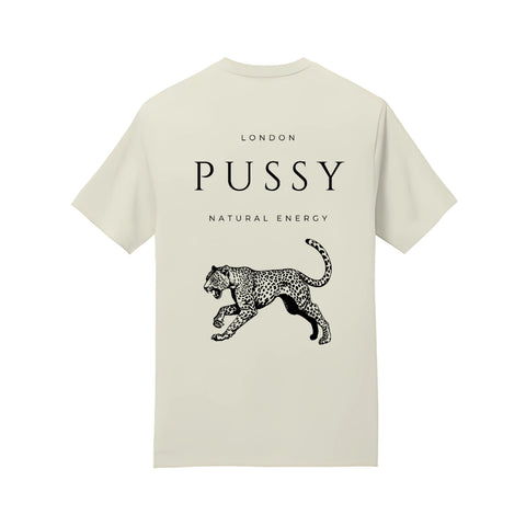 Premium Collection Big Cat Tee, Onyx White