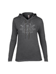 Women's Long Sleeve Hooded Crest T